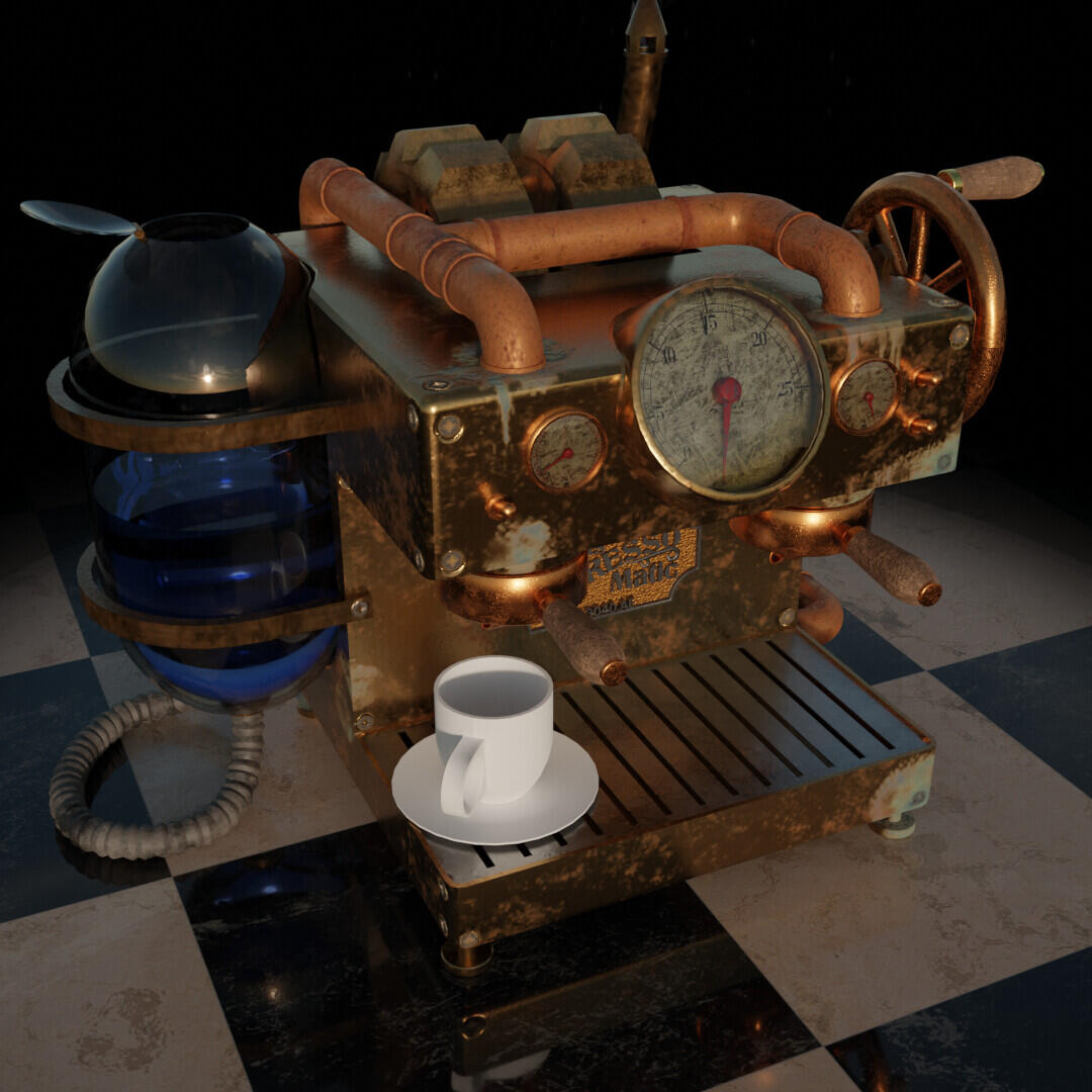 Steampunk Coffee Machine