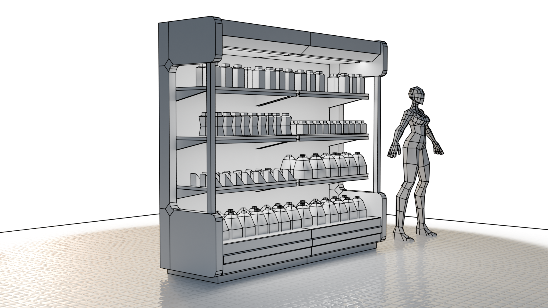 low polly wireframe